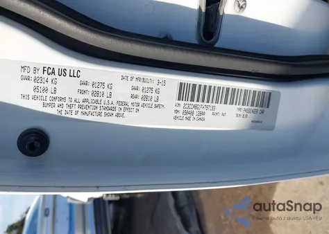2015 Chrysler 300 300S from USA, damaged, VIN 2C3CCABG1FH797193